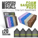 FOAM Sanding Pads Fine Grit Assortment Pack x20 | Brusni sunđeri fini set 20 kom