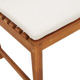  Set vrtnih klupa s jastučićima od 5 dijelova od čvrstog akacijevog drva | shoptok.hr