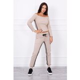 Kesi Double stripe set beige+black | shoptok.hr