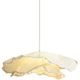 QAZQA Japandi hanglamp beige met stoffen kap 80cm - Papel Cene