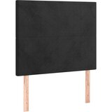 vidaXL Krevet box spring s madracem LED crni 90x200 cm baršun | shoptok.hr
