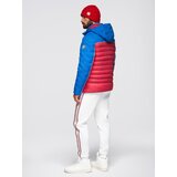 Ombre Men's long quilted jacket with large pockets - beige | Shoptok.si