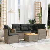 vidaXL 6-dijelni set vrtnih sofa od poliratana s jastucima sivi | shoptok.hr