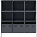 vidaXL Visoka omarica antracitna 101,5x39x103,5 cm jeklo | Shoptok.si