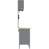  Set radnih ormarića s ladicama s pohranom 8 kom. Crna | shoptok.hr