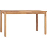  Vrtni blagovaonski set od 5 dijelova 140 x 80 cm masivno tikovino drvo | shoptok.hr