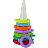 Giraffe Pyramid Puzzle 13 Circles Colorful 43cm x 18cm x 18cm | shoptok.hr