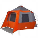  Kabinski šotor s streho Siva in oranžna 405 x 405 x 273 cm, (5000091105) | Shoptok.si