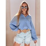 DStreet Koszula damska oversize muślinowa MUSLINEA niebieska | Shoptok.si