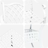  Set za vrt od 5 komada bijeli aluminij | shoptok.hr