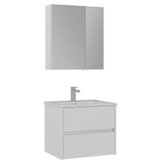 Hanah home Kupatilski ormarić sa umivaonikom i ogledalom (2 komada) Side 65 v2 787 | Eponuda.com