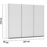 Rauch Möbel OMARA Z DRSNIMI VRATI, bela | Shoptok.si