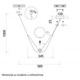 Vesta 448 visilica 1*E14 mesing | ePonuda.com