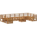  Set vanjskih sofa 8 kom. Prirodna Čvrsto drvo akacije | shoptok.hr
