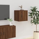 Maison Chic Stenska TV omarica - TV stojalo - Televizijska omarica rjav hrast 40x34,5x40 cm, (21699910) | Shoptok.si