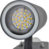  LED zidna svjetiljka od nehrđajućeg čelika cilindričnog oblika crna | shoptok.hr