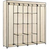  Garderobna omara s 4 predelki krem 175x45x170 cm, (20622773) | Shoptok.si