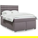 Maison Chic Box spring postelja - Vzmetna postelja z vzmetnico siva 140x190 cm umetno usnje SL23802, (21891389) | Shoptok.si