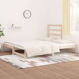  Izvlečna dnevna postelja 2x(90x190) cm trdna borovina, (20725025) | Shoptok.si