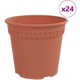  Okrugla saksija za cveće 24 pcs Crvena cigla Ø 19 x 16 cm - Crvena cigla Ø 19 x 16 5 cm 24 | shoptok.hr