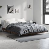 Maison Chic Posteljni okvir - Dvoposteljna postelja - Zakonska postelja brez vzmetnice hrast 140x190 cm inženirski les-J11974, (21768665) | Shoptok.si