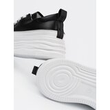 Shelvt Black and white platform sneakers | Shoptok.si