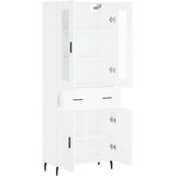 vidaXL Visoka komoda bijela 69 5x34x180 cm konstruirano drvo | shoptok.hr