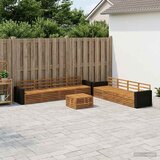  Set vanjskih sofa 9 kom. Prirodna Čvrsto drvo akacije | shoptok.hr
