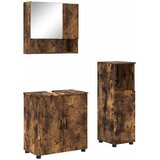  Set namještaja za kupaonicu 3 kom. Dimljeni hrast | shoptok.hr