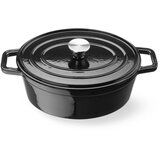 Hendi emajlirana posuda od lijevanog željeza, 4,4L, crna, 365x290x(H)115mm | Eponuda.com