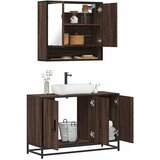 vidaXL 2-dijelni set kupaonskog namještaja boja smeđeg hrasta drveni | shoptok.hr