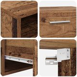  Set TV komoda Zidne FLORIN 3 pcs Staro drvo Konstruirano drvo | shoptok.hr