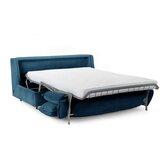 Bobochic Paris Plava sklopiva sofa od samta 184 cm Isadora – | shoptok.hr