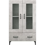  Visoka omarica betonsko siva 70x31x115 cm konstruiran les, (20654760) | Shoptok.si