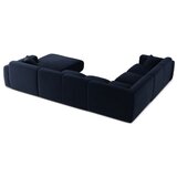 Micadoni Modra žametna kotna sedežna garnitura (v obliki črke "U") Molino – | Shoptok.si