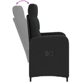  Set lounge namještaja za vrt 3 kom. Crna | shoptok.hr