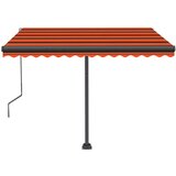  Prostostoječa avtomatska tenda 350x250 cm oranžna/rjava, (20728793) | Shoptok.si