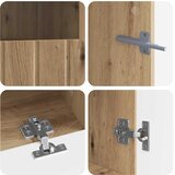  5-dijelni LED TV ormarić Hrast artisan Konstruirano drvo | shoptok.hr