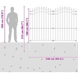  Vrtna Ograda Woerden Siva 240 x 215 cm | shoptok.hr