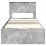 Krevetna konstrukcija s ladicama Betonski sivi 75 x 190 cm | shoptok.hr