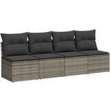  10-dijelni set vrtnih sofa od poliratana s jastucima sivi | shoptok.hr