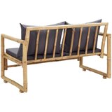 vidaXL Vrtna klupa s jastucima 115 cm od bambusa | shoptok.hr