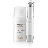Paket masažer za oči proti staranju s fototerapijo in termoterapijo in krema za oči Rice Joyglow 15 ml InnovaGoods Cene