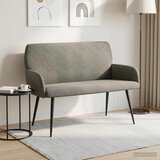  Dvosjed s metalnim nogama 2-sjedalo Svjetlosiva Kordura tekstil Cijene