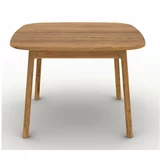 The Beds Proširiv blagovaonski stol od punog hrasta u prirodnoj boji 100x120 cm Twig –