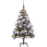  Umjetno božićno drvce S LED lampica Zelena i bijela 120 cm | shoptok.hr