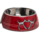 Rogz 2 u 1 Bubble Bowlz posuda, Red Heart | ePonuda.com