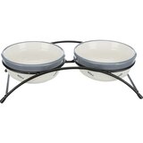 Trixie Posoda na podstavku Eat on feet 2x0,25 l, 12,5 cm črna rde | Shoptok.si