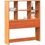 Maison Chic posteljno vzglavje - vzglavna omarica - nočna omarica s predelki voščeno rjava 75 cm trdna borovina, (21711907) Cene