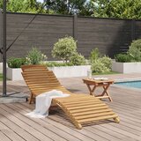  Ležaljka Smeđa 198 x 55 x 58,5 cm Čvrsto teak drvo | shoptok.hr
